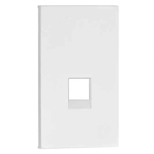 AW07M2 Интернет RG-45/RG11 накладка 2 модульная белый матовый Meiton AW07M2