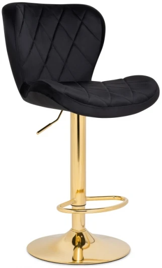 15506 Барный стул Woodville Porch black / golden 15506