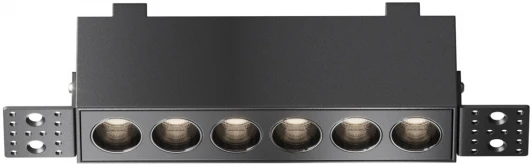 DL065-12W3-6K-TRS-B Встраиваемый линейный светильник под гипсокартон светодиодный Maytoni Points DL065-12W3-6K-TRS-B (220V)