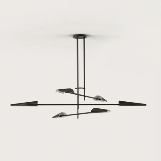 C1306/6 Textured Matt Black Потолочная люстра на штанге Aromas del Campo Bion C1306/6 Textured Matt Black