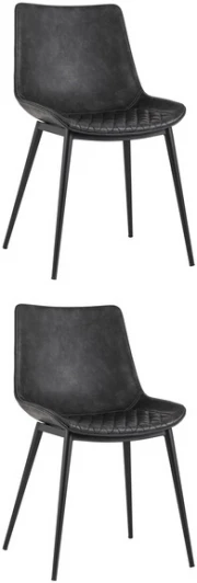 УТ000037296 Стул TEXAS экокожа серый 2 шт. Stool Group (арт.УТ000037296)