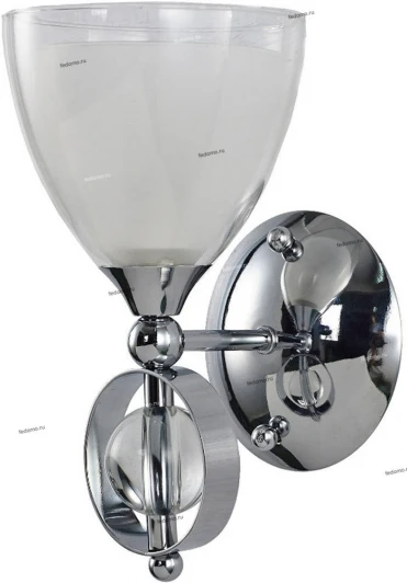 PARMA AP1 Бра Crystal Lux Parma, 1 плафон, хром с прозрачным и белым