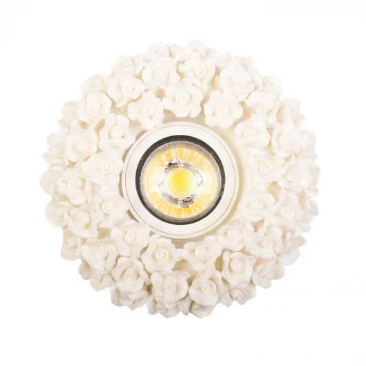 014-WH Встраиваемый точечный светильник Abrasax 014-WH (220V, цветы, круглые)