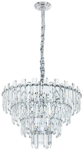 3511/02 LM-8 Подвесная люстра каскадная большая Rosie 3511/02 LM-8 Divinare (220V, хрусталь, на цепи)