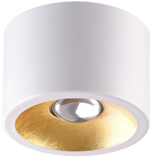 6668/1CL Потолочной накладной светильник Odeon Light Glasgow 6668/1CL LED GU10 1*7W 220V белый с золотым фольг-м (круглые)