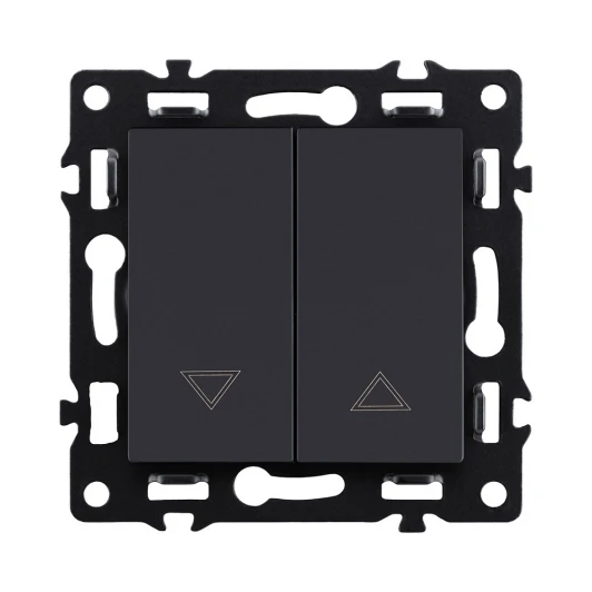 AS-013BK Механизм управления жалюзи 2-клавишный черный Kollinger Asthetik AS-013BK