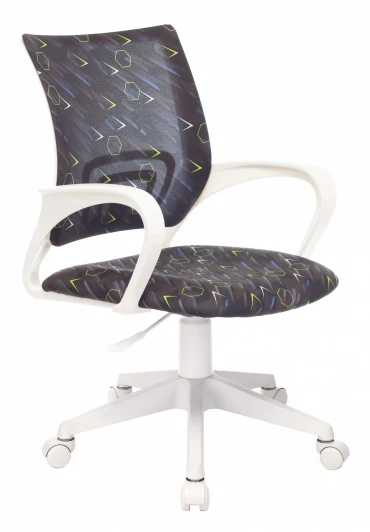 KD-W4/NAVY-RACE Кресло детское Бюрократ KD-W4 черный/синий регата крестовина пластик белый пластик белый