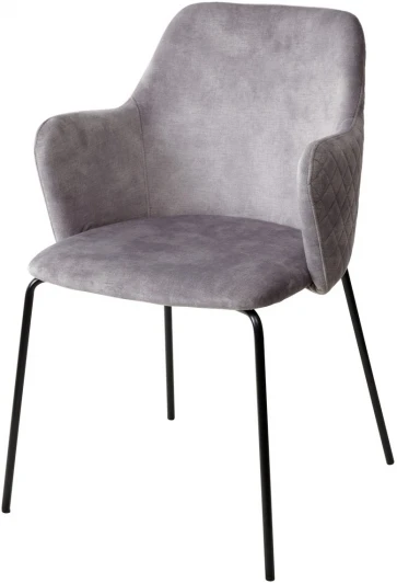 628M03778 Стул M-City AMARETTO VBP203 античный серебристо-серый/ черный каркас