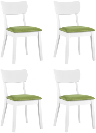 УТ000025092 Стул обеденный Stool Group TOMAS WHITE салатовый (комплект 4 шт.)