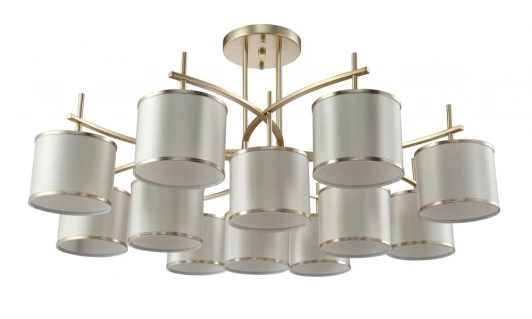 SERGIO PL8+4 GOLD Потолочная люстра Crystal Lux Sergio PL8+4 GOLD