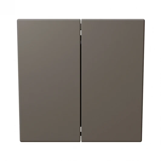 FD3014PTM Выключатель двухклавишный перекрестный (тауп soft touch) Jasmart FD FD3014PTM