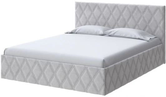 2022865 PROxSON Кровать Fresco (Ткань: Велюр Teddy Стальной) 90x190