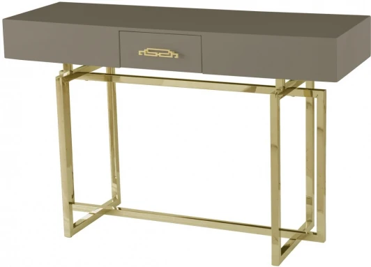 P-MJ-003.1casa Стол-консоль Гарда P-MJ-003, 120х40х76 см, коричневый/золото IST-CASA
