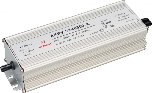 028198 Блок питания ARPV-ST48300-A (48V, 6.25A, 300W) IP67 028198 Arlight ARPV