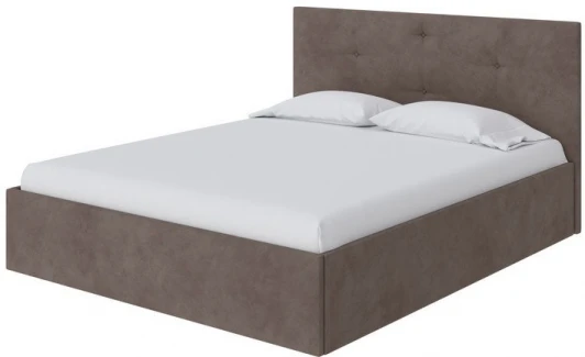 1933640 PROxSON Кровать Mono Plus (Ткань: Велюр Monopoly Горячий шоколад (237)) 180x200