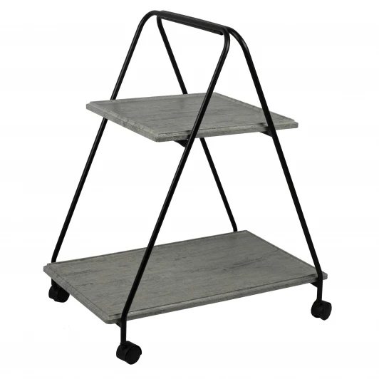 008693 Стол сервировочный Милн черный/серый шпат Mebelik 008693