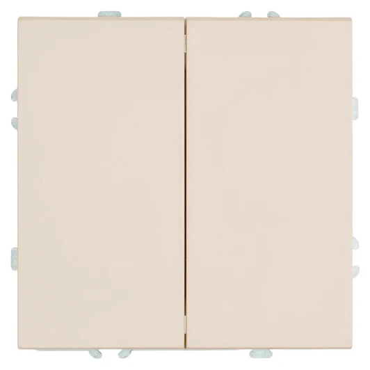 50165 Переключатель двухклавишный перекрестный (кашемир, soft touch) Stekker Эмили 50165