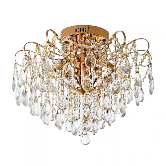 ML.1702.6 GD Потолочная люстра хрустальная на штанге с пультом Modelux MODELUX ML.1702.6 GD