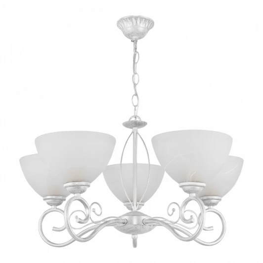 330656/5 WT+SL Подвесная люстра Arte Milano Amalfi-0656 330656/5 WT+SL (220V, на цепи)