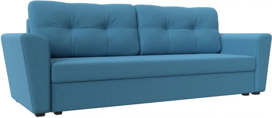 121135 Диван прямой Амстердам Лайт (Голубой/Рогожка) Лига Диванов арт.121135