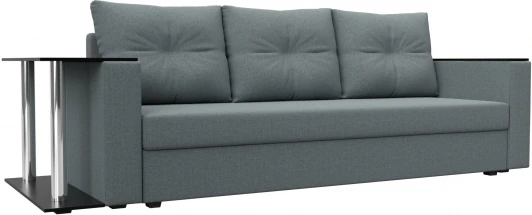 126162L Диван прямой Атланта Лайт со столом слева Лига Диванов (Рогожка) арт.126162L