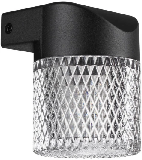 359293 Настенный светильник уличный Novotech Estima 359293 STREET черный IP65 LED 7W 4000K 220V (круглые)