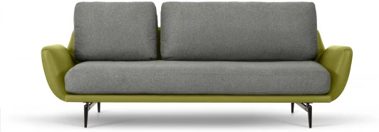 786858 Диван Ispani трехместный ОГОГО (арт.786858), (Ткань,Экокожа/Серый,Зеленый)
