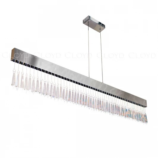 11264 Подвесной светильник светодиодный линейный с хрустальными подвесками Cloyd Misima 11264 (220V, на тросе)