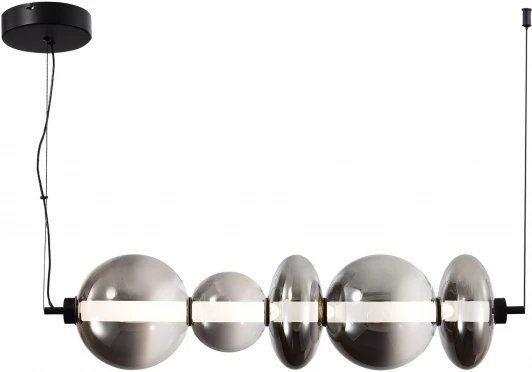SL6119.413.40 Подвесной светильник ST Luce Perlina SL6119.413.40 Черный/Дымчато-Серый LED 1*40W 3000K (220V, на тросе)