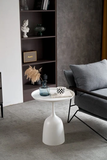 BAJ-T09Zwhite matt Стол журнальный BAJ-T09Z белый матовый ESF 5697