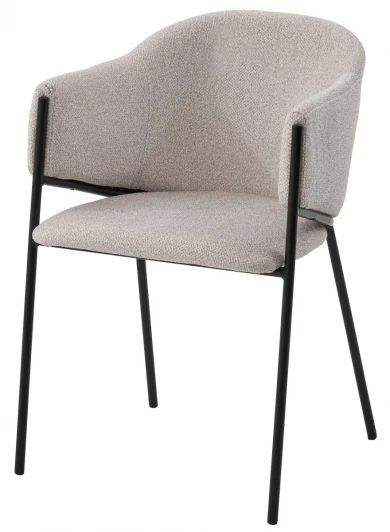688М05976 Стул ДИЛЛ, цвет Lana 13 бежевый, ткань / черный каркас M-City 64484
