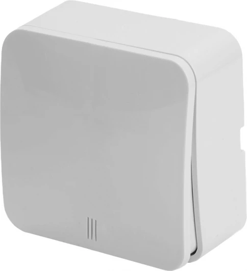 49288 Выключатель одноклавишный с подсветкой (белый) Stekker София 49288