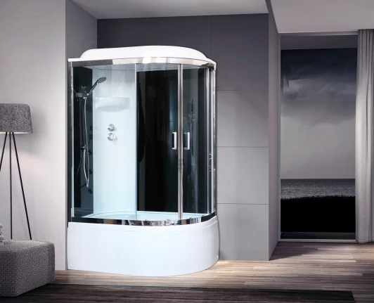 RB8120BK6-BT-CH-L Душевая кабина Royal Bath RB8120BK6-BT-CH-L