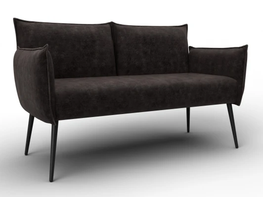 131079 Диван прямой Лига-083 (Фанера/Металл/Велюр/Коричневый) Лига Диванов 131079