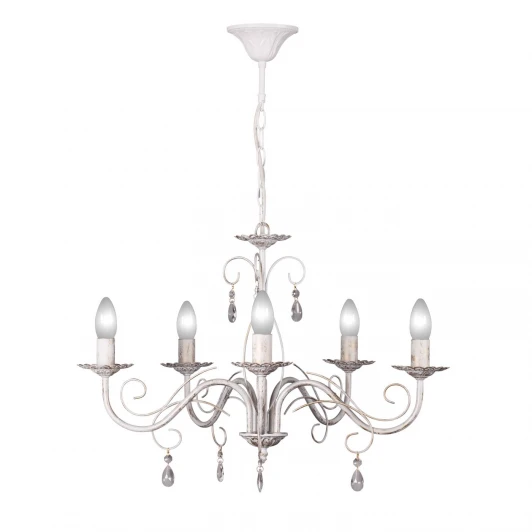 S9042-5 Люстра подвесная Day&Night, 5 ламп, белый с золотом и прозрачным