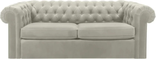 344561 Диван Chesterfield ОГОГО (арт.344561), (Ткань/Белый)