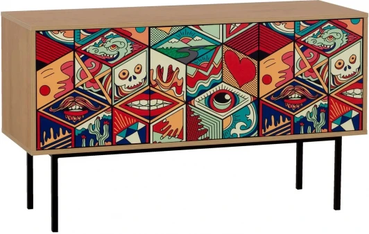 599507 Тумба малая Boho Color ОГОГО (арт.599507), (ЛДСП/Дуб Корбридж)