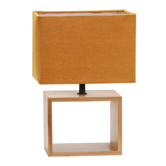 UML-B401 E27 ORANGE/WOOD Настольная лампа оранжевый Uniel UML-B401 E27 ORANGE/WOOD