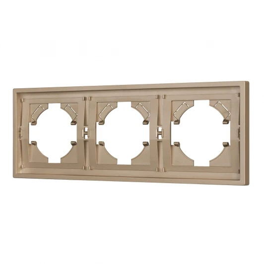 053846 Рамка пластиковая FRM-TENDO-PL-3-GD (Arlight, Песочный) 053846