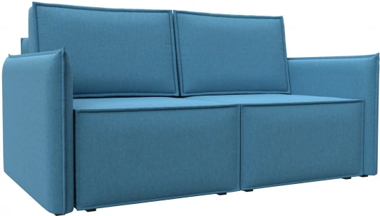 121915 Диван прямой Либерти мини (Голубой/Рогожка) Лига Диванов арт.121915