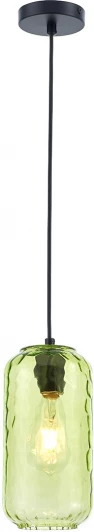 10177/1S Black/Green Подвесной светильник Escada Rise 10177/1S Black/Green 1х60Вт Е27, металл/стекло, черный/зеленый