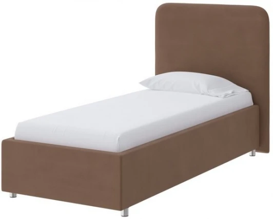 1915574 PROxSON Кровать Олаф (Ткань: Велюр Forest 514 Светло-коричневый) 80x190