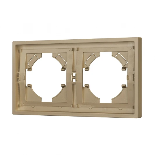 054647 Рамка пластиковая FRM-TENDO-SFPL-2-GD (Arlight, Матовый песочный) 054647