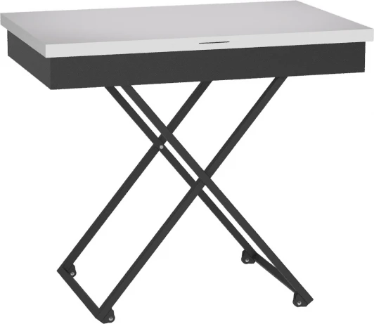 5900681101 Стол универсальный трансформируемый Калифорния АНДРЭ Loft ЛДСП Белый/Черный
