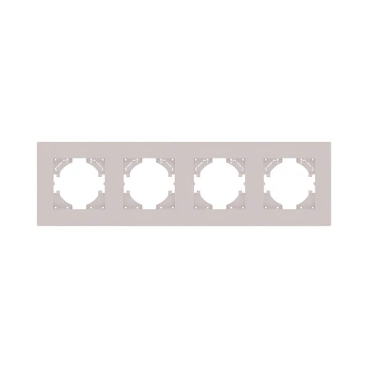 AT4CM Рамка 4-постовая кашемир матовый Kollinger Aspekt AT4CM