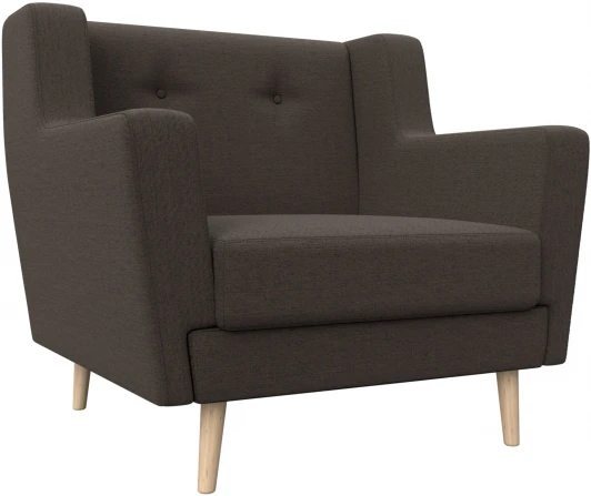 125034 Кресло Брайтон (Коричневый/Рогожка) Лига Диванов арт.125034