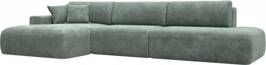 127746L Диван угловой Лига-036 НПБ Модерн Лонг левый угол Лига Диванов (Велюр) арт.127746L
