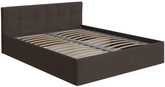 2028997 PROxSON Кровать Domo с бельевым ящиком (Ткань: Рогожка Savana Chocolate (шоколад)) 140x200