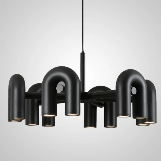 fanny01 Подвесная люстра Fanny 12 Black ImperiumLoft Fanny01 (192008-23) (LED, 220V, на проводе)