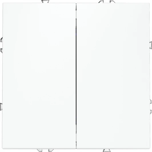 VLS020102 Выключатель двухклавишный (белый матовый) Voltum S70 VLS020102